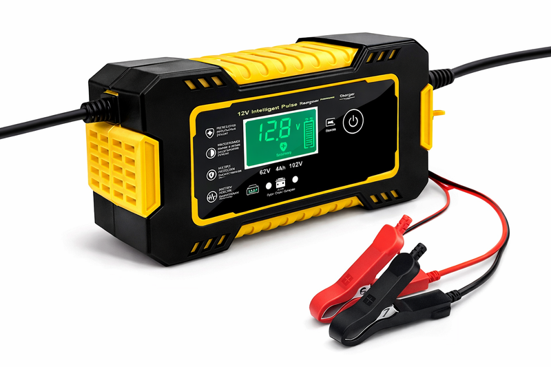 Cargador Inteligente 12V para Auto y Moto con Reparación de Batería