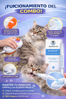Combo Higiene Total para Mascotas Incluye Cepillo Dental + Cepillo de Vapor 3 en 1