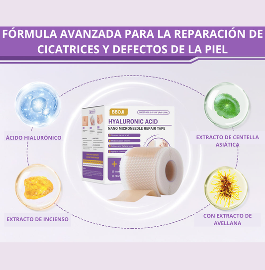 Tienda Oficial | Cinta Reparadora Nano Hialurónica® – Tratamiento Avanzado y Comprobado para Cicatrices, Estrías y Marcas