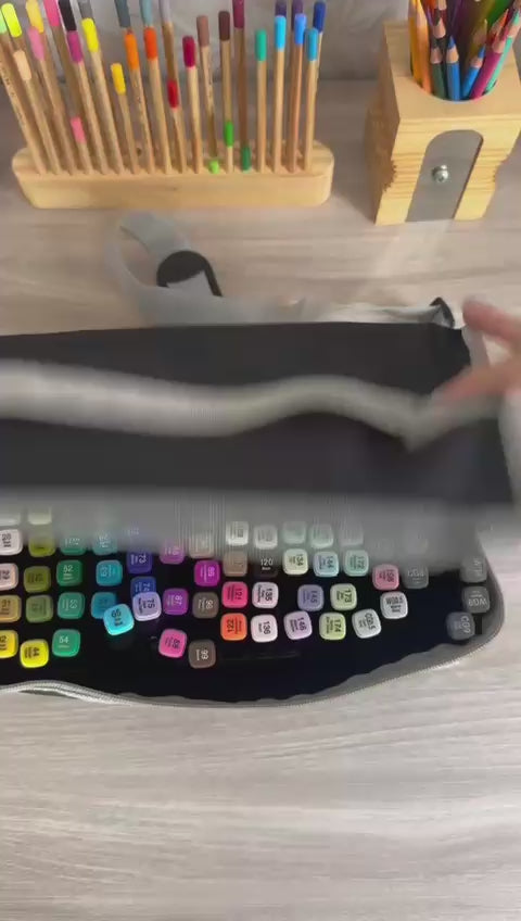 Kit Artístico Creativa™ – 168 Marcadores Premium de Doble Punta + Estuche Organizador
